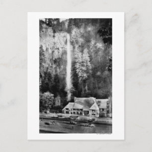 Carte Postale Photo des chutes Multnomah et de la loge