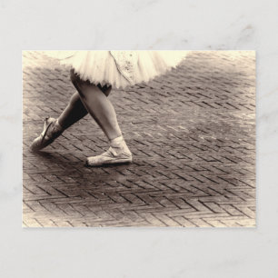 Carte Postale Photo des pantoufles de ballet