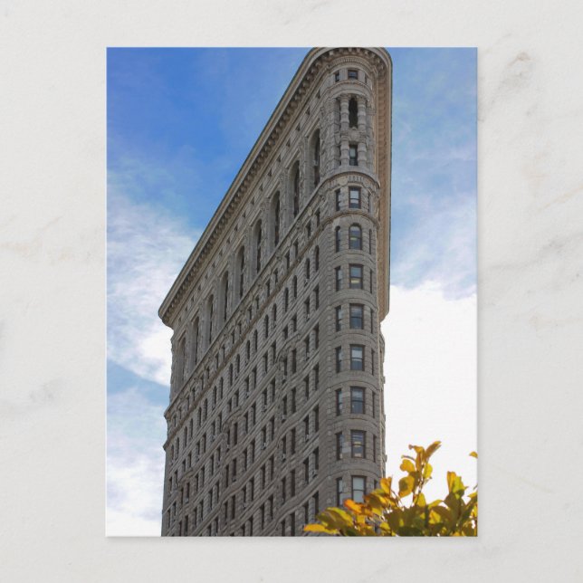 Carte Postale Photo du bâtiment Flatiron à NYC (Devant)