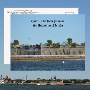 Carte Postale Photo du Castillo de San Marcos à St Augustine FL