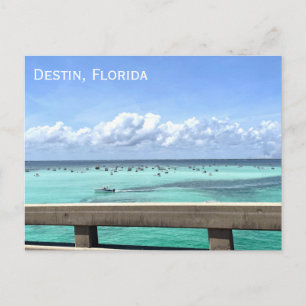 Carte Postale Photo du pont de Crab Island à Destin Floride Océa