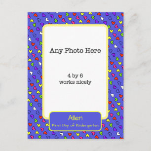 Carte Postale Photo du premier jour de maternelle