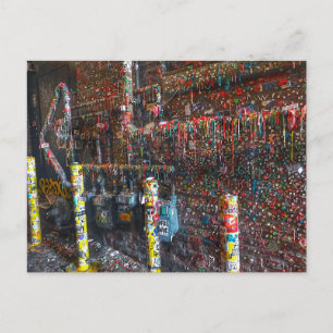 Carte Postale Photo du tristement célèbre mur de gomme de Seattl