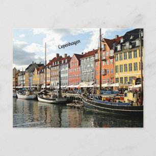 Carte Postale Photo d'un canal à Copenhague