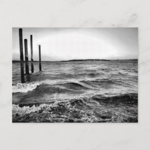 Carte Postale photo en noir et blanc