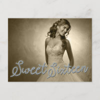 CARTE POSTALE PHOTO GLAMOUR DIAMANT SEIZE ANS