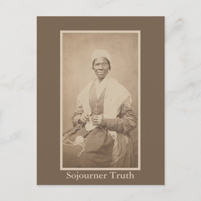 Carte Postale Photo historique de Sojourner Truth abolitionniste (Devant)