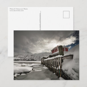 Carte Postale Photo hivernale norvégienne