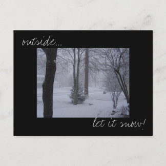 Carte postale photo 'Let it snow'