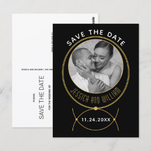 Carte Postale Photo mariage d'inspiration bijouterie or