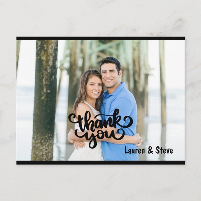 Carte postale photo Merci (Devant)