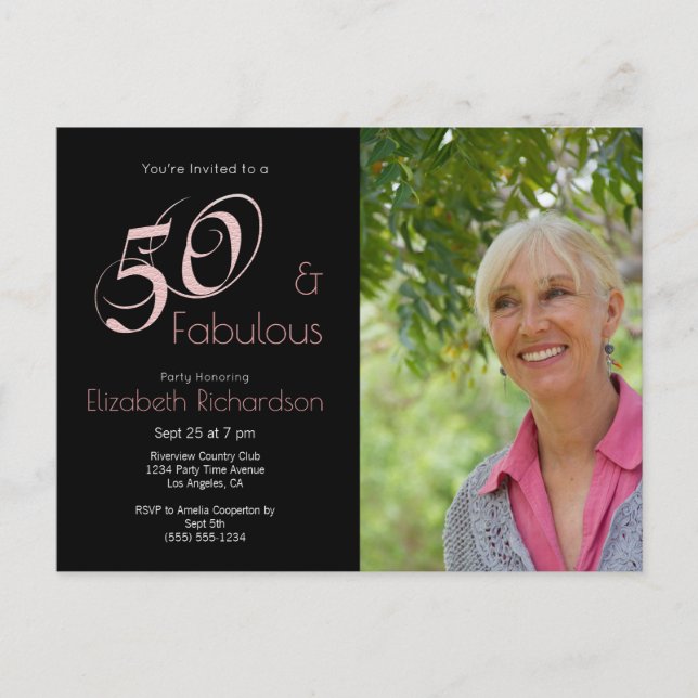 Carte Postale Photo moderne 50 fabuleux 50e anniversaire (Devant)
