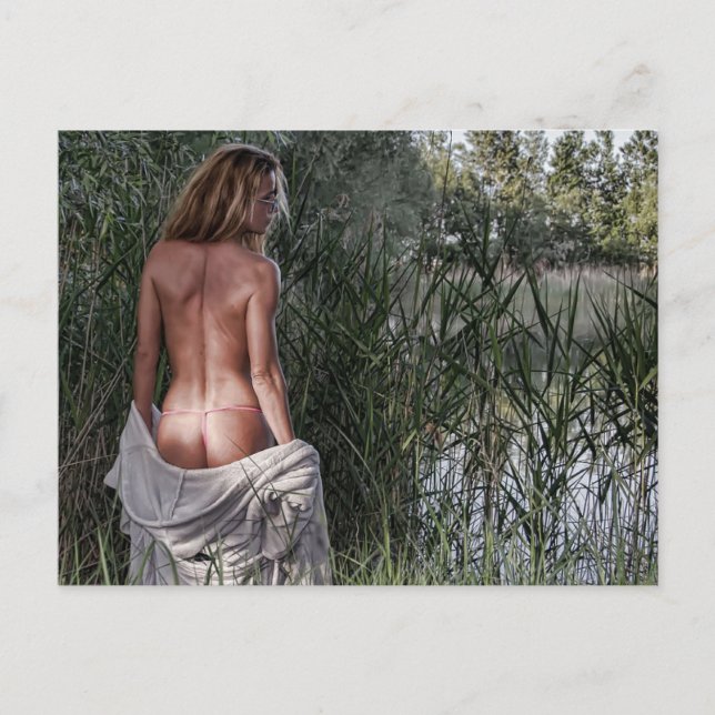 Carte postale photo Nature Girl Bikini (Devant)
