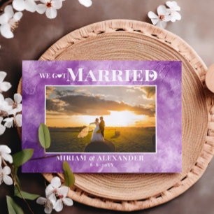 Carte Postale Photo Nous sommes mariés Mariage faire-part