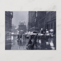 Photo : NYC des années 1940 dans la pluie