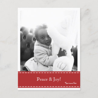 Carte postale Photo Peace & Joy