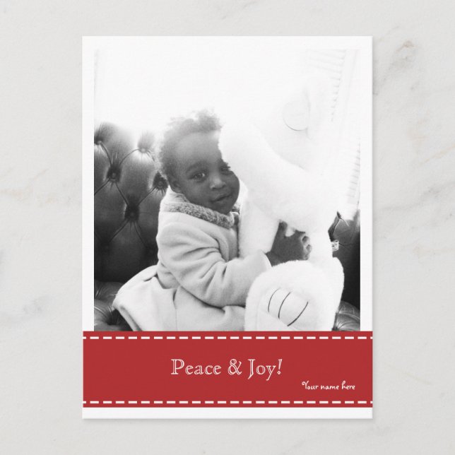 Carte postale Photo Peace & Joy (Devant)