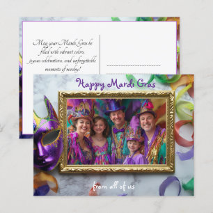 Carte Postale Photo personnalisé Souvenirs de Mardi