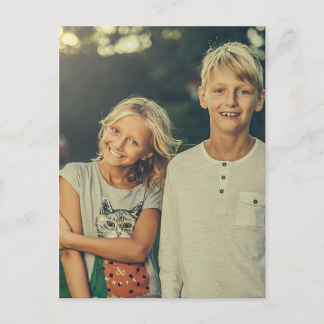 Carte Postale Photo personnalisée (Devant)