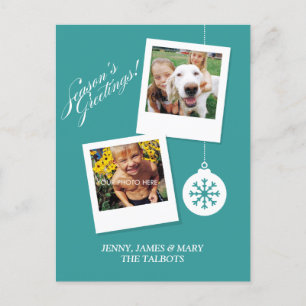 Carte postale photo personnalisée Bonnes Fêtes Hol