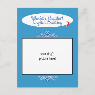 Carte Postale Photo personnalisée ! Bulldog anglais