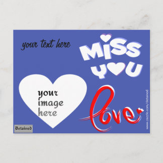 Carte Postale photo personnalisée détenu