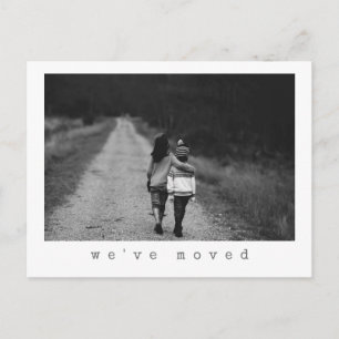 Carte Postale Photo Personnalisée Minimaliste Nous Avons Déménag