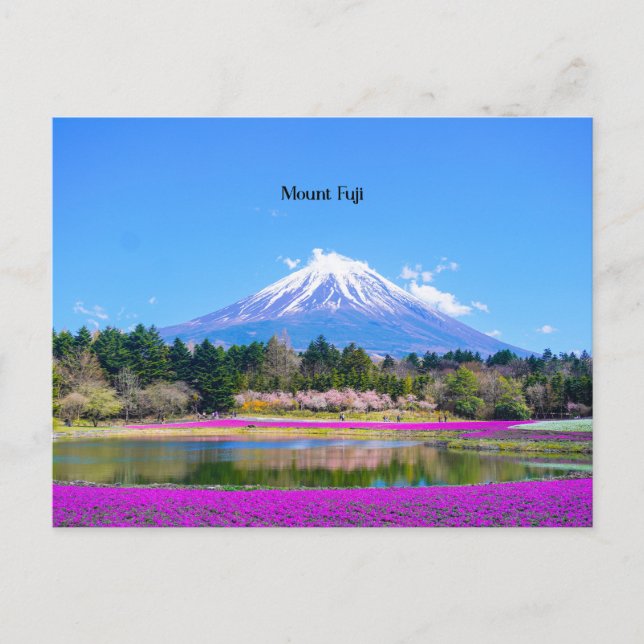 Carte Postale Photo pittoresque du Mont Fuji (Devant)