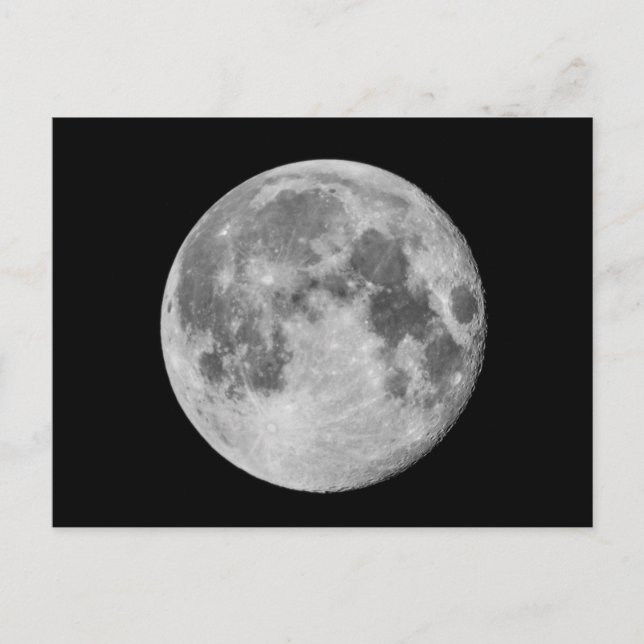 Carte Postale Photo - Pleine lune (Devant)