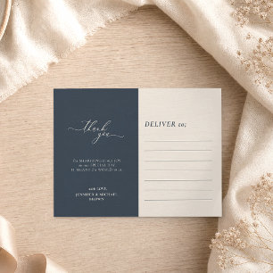 Carte Postale Photo propre de couleur de mariage gris ivoire ble