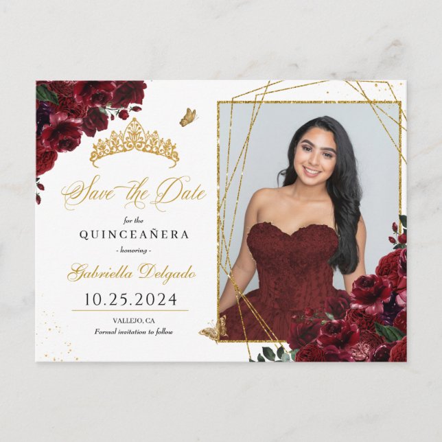 Carte postale photo Tiara Quinceañera (Devant)