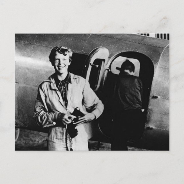 Carte Postale Photo vintage Amelia Earhart (Devant)