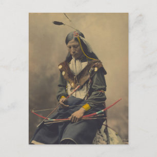 Carte Postale Photo vintage de Cherokee Man with Bow