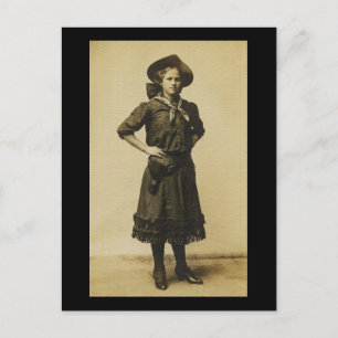 Carte Postale Photo vintage de cowgirl western