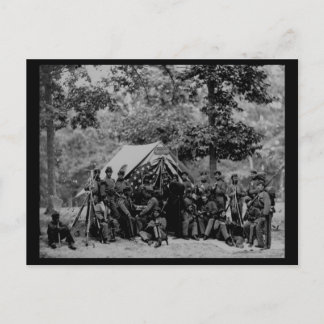 Carte postale photo Vintage de la guerre civile