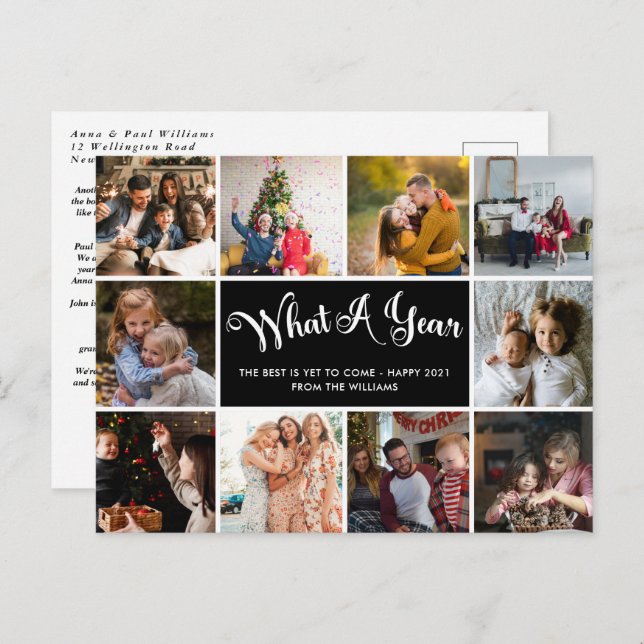 Carte postale photo What A Year (Devant / Derrière)