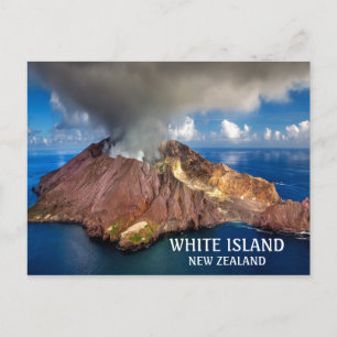 Carte Postale Photo White Island Volcano Nouvelle-Zélande