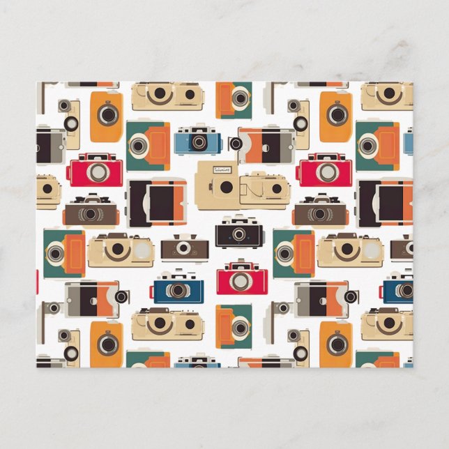 Carte Postale Photographe de caméra Motif (Devant)
