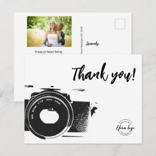 Carte Postale Photographe de mariage logo personnalisé Photo