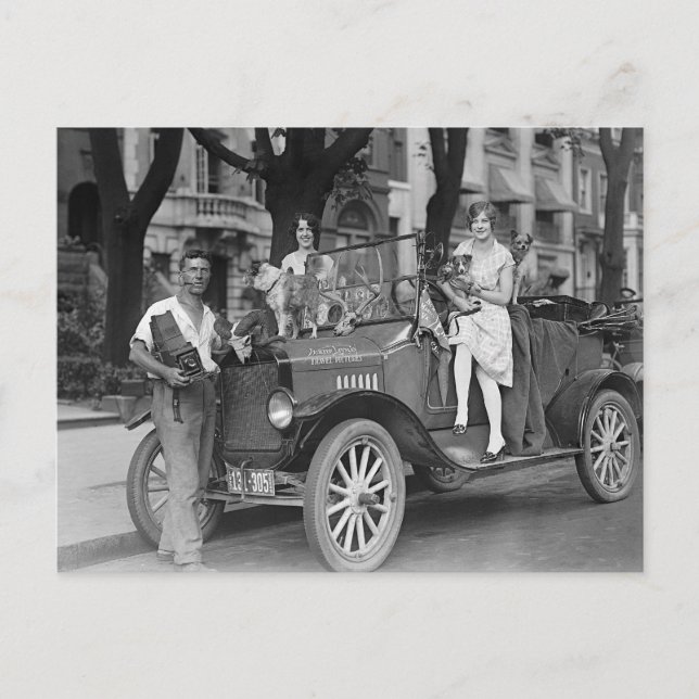 Carte Postale Photographe de voyage, 1927 (Devant)