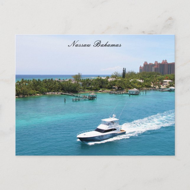 Carte Postale Photographie à Nassau aux Bahamas  (Devant)