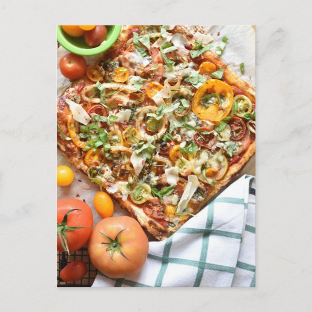 Carte Postale Photographie alimentaire Pâtisserie Rustique Tomat (Devant)