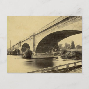 Carte Postale Photographie antique du pont ferroviaire de Maiden