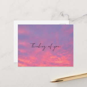 Carte Postale Photographie ciel rose