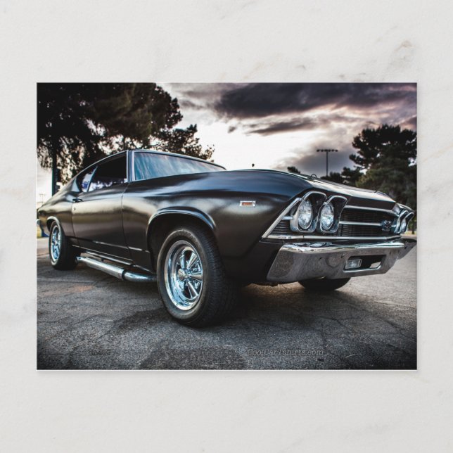 Carte Postale Photographie de Chevelle 1969 (Devant)