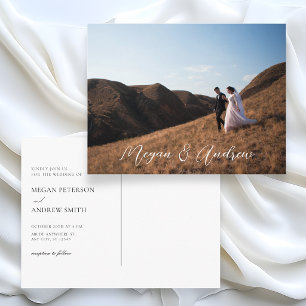 Carte Postale Photographie de mariage moderne