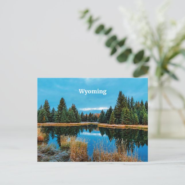 Carte Postale Photographie de paysage du Wyoming (Debout devant)
