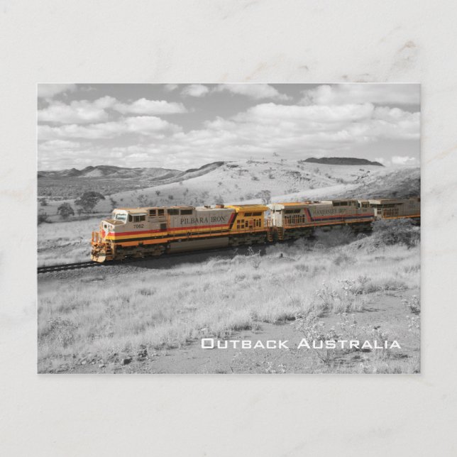 Carte Postale Photographie d'éclaboussure couleur - Train de fre (Devant)