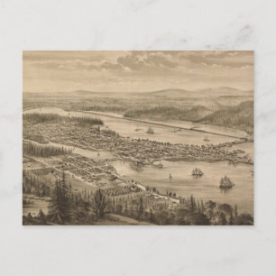 Carte Postale Photographie vintage de Olympia Washington (1879)