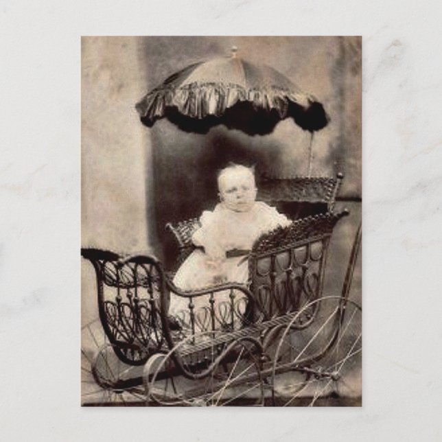 Carte Postale Photographie vintage pour bébé (Devant)